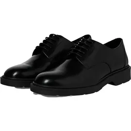 JACK & JONES JACK&JONES Herren JFWDAX Leather LACE STYD NOOS Schnürhalbschuhe, Anthracite, 44 EU