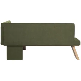 OTTO home Eckbank OTTO HOME "Nina Küchenbank, Polsterbank, Esszimmerbank, Breite 185x 150 cm", grün (mayfly, dekor eiche ontario), B:185cm H:88cm T:150cm, Holzwerkstoff, Polyester, Polyurethan, Sitzbänke, Eckbank, Moderne Bank in tollen Farben, Anzahl Sitzplätze: 5