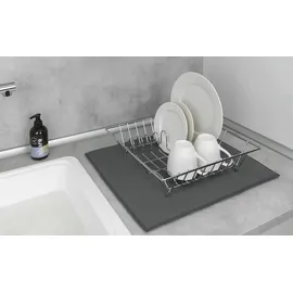 Wenko Mikrofaser Abtropfmatte Miko 47 x 40 cm Grau