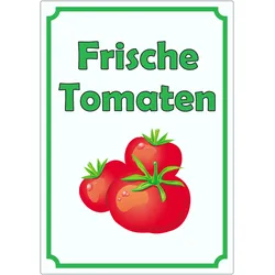 Frische Tomaten Aufkleber Hochkant A2 (420x594mm)