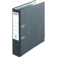 Herlitz Ordner A4 maX.file nature Wolkenmarmor 80mm schwarz 20