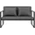 casa.pro Lerum 114 x 70 x 0 cm Schwarz