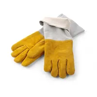 HENDI Leder-Grillhandschuhe hitzebeständig – 2 Stk.,