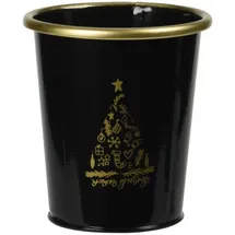 home&styling collection Metalleimer 10 x 11 cm Schwarz