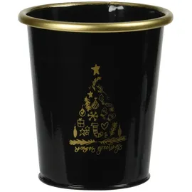 home&styling collection Metalleimer 10 x 11 cm Schwarz
