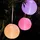 Hellum LED Lampion 5x30cm Nylon 15 Farboptionen inkl. Fernbedienung Weiß
