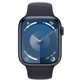Apple Watch Series 9 GPS + Cellular 45 mm Aluminiumgehäuse mitternacht, Sportarmband mitternacht M/L