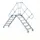 ZARGES LM-Überstieg 45° 7 Stufen, 600 mm breit, Höhe 1.380 mm