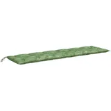 vidaXL Bankauflage 200 x 50 x 7 cm Blattmuster 1 St.