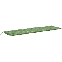 vidaXL Bankauflage 200 x 50 x 7 cm Blattmuster 1 St.