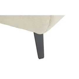 bobb Eckcouch Flachgewebe 3-Sitzer Beige