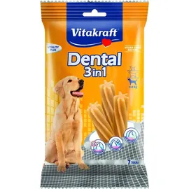 Vitakraft Dental 3in1 - Zahnpflege-Snack für Hunde ab 10 kg - 12x 7 Sticks