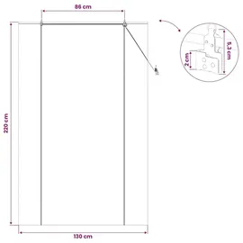 vidaXL Rollo Natur 130 x 220 cm Bambus/braun