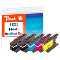 Peach Spar Plus Pack Tintenpatronen kompatibel zu Brother LC-1220