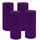 Kopschitz Kerzen 4er Set Adventskranzkerzen Ø 70 x 180 mm Violett