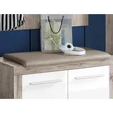 Stella Trading Sitzkissen ROMANCE, 70 x 36 cm - Cappuccinofarben - Kunstleder,
