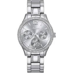 Quarzuhr, silber (silberfarben, silberfarben), ANISTON JEWELRY & WATCHES, Armbanduhren, Damen, Armbanduhr, Damenuhr, Schmucksteine, neue Kollektion