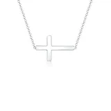 Elli Kreuz Faith 925 Sterling Silber Kommunion Ketten Damen