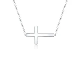 Elli Kreuz Faith 925 Sterling Silber Kommunion Ketten Damen