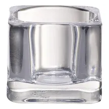 Bolsius Teelichthalter quadratisch Glas transparent