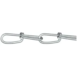 Dörner + Helmer 156603 Knotenkette Silber Stahl galvanisch verzinkt 30m Kettenglied Stärke 10mm