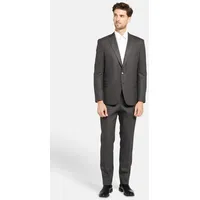 Lawrence Grey Hosenanzug Business-anzug Gemustert Regular Fit 1-reihig grau 54