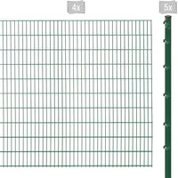 Arvotec Doppelstabmattenzaun 2 - 60 m x 203 cm Grün/Kunststoff