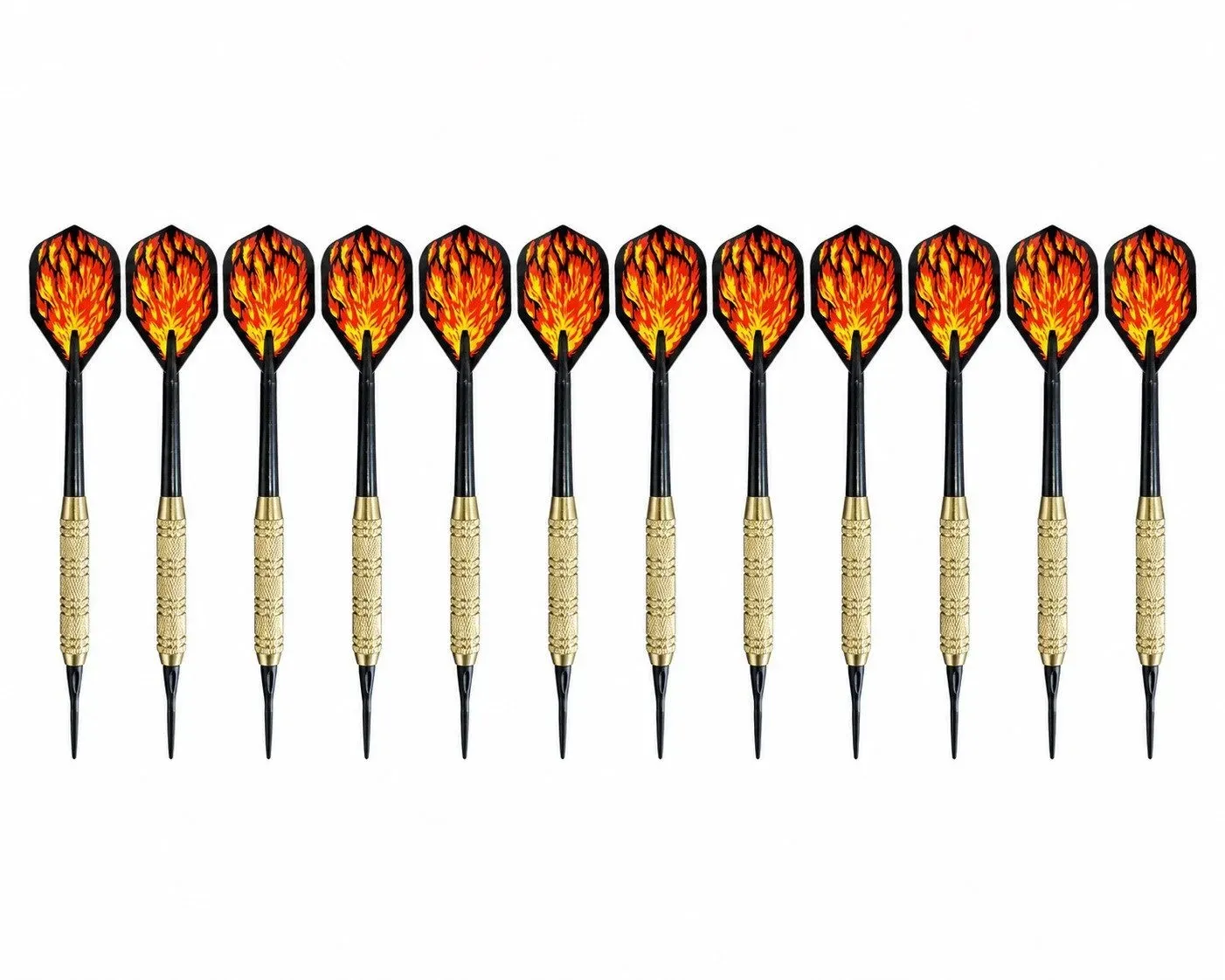 Gardissimo COBRA Dartpfeil 12er Set Kunststoffspitze f. elektr. Dartscheibe Softdart