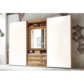 WIMEX Schwebetürenschrank Kleiderschrank Magie 300x65x216cm 2-türig plankeneiche weiß - braun