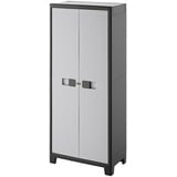 Regalux Space Line Kunststoffschrank Multispace 97920000270 (L x B x H: 44 x 80 x 182 cm, Traglast Einlegeboden: 15 kg) + BAUHAUS Garantie 3 Jahre