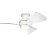 Elstead Lighting Sola 86 cm Deckenventilator Silber