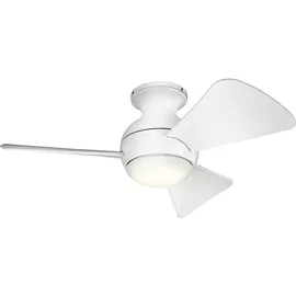 Elstead Lighting Sola 86 cm Deckenventilator Silber