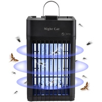 Night Cat Elektrischer Insektenvernichter 4200V - Insektenfalle Fliegenfalle Mückenfalle Fliegenfänger Wespenfalle Moskito Mücken Killer Lampe 18W für Innen Gärten
