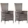 vidaXL Gartenstuhl 56 x 99 x 27 cm grau 2 St.