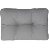 vidaXL Palettenkissen 60 x 40 x 12 cm grau 1 St.