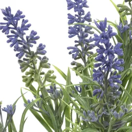 MARELIDA Lavendel Büschel - Kunstblume Kunstpflanze H: 34cm violett