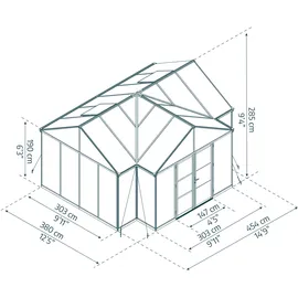 CANOPIA Triomphe Alu Schwarz HKP 2 mm 16,20 m2