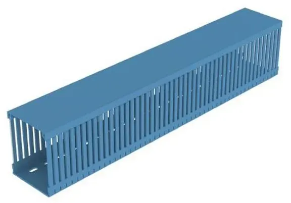 Unex Verdrahtungskanal blau RAL5012 100x80 U23X