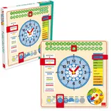 JUMBO Spiele Kalenderuhr Großformat