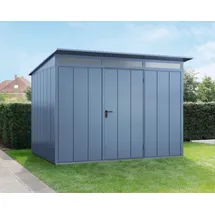 Hörmann Ecostar Gerätehaus Elegant-P 3,03 x 2,38 m Taubenblau
