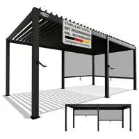 Juskys Lamellendach Tahiti 3 x 5,9 m inkl. 2x Seitenwand
