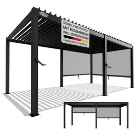 Juskys Lamellendach Tahiti 3 x 5,9 m inkl. 2x Seitenwand