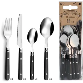 Pradel Essentiel Amefa Pradel Essentiel Saxo Triangelrohr, Schwarz, 16 Stück