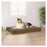 vidaXL Hundebett Honigbraun 91,5x64x9 cm Massivholz Kiefer