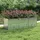 vidaXL Garten-Hochbeet verzinkter Stahl rechteckig 240 x 80 x 77 cm Silber 