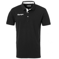 Kempa Prime Polo-Shirt, schwarz/weiß 152