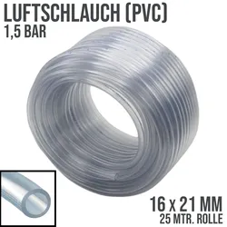16 x 21 mm PVC Luft Filter Wasser Universal Labor Aquarium Terrarium Schlauch kl...