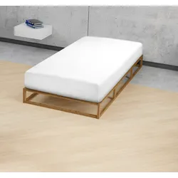 Matratzenauflage "Stretchmolton-Spannbetttuch für Wasserbetten + hohe Matratzen", weiß, B:120-140cm L:190-210cm, Bezug: 80% Baumwolle, 20% Polyester, BIBERNA SLEEP & PROTECT, Matratzenzubehör