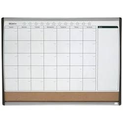 nobo Magnetischer Monatsplaner Combi-Board 58,5x43 cm