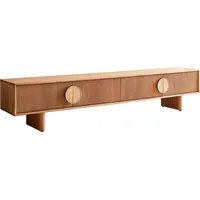 DeLife Lowboard Surimu 200 cm Akazie Hellbraun 4 Türen